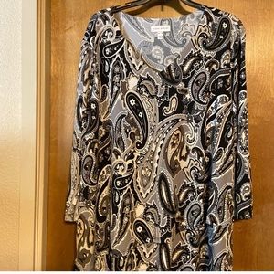 Susan Graver “Liquid Knot” Blouse
